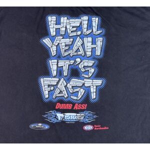 Vintage Piranaz Racing Shirt NHRA Y2K Graphic Hell Yeah Its Fast Cygnus‎ Sz XL